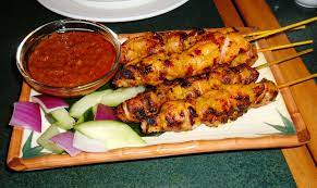 brochettes sauce cacahuete thai